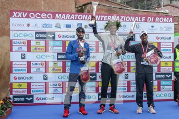 2019-04-07 - podio maschile - XXV MARATONA INTERNAZIONALE DI ROMA - MARATHON - ATHLETICS